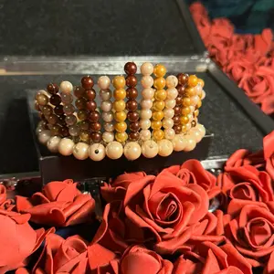 Handmade Mocha Magic Beaded Tiara for women.