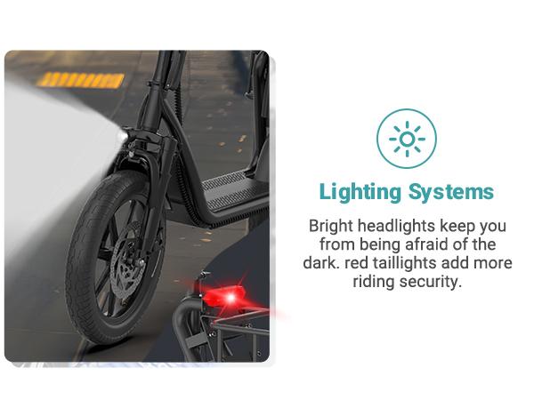 【AOVOPRO- VOLTVOGUE】 Electric Scooter, Peak Power 750W, Top Speed 22 mph, 10.5-22.5Ah, Driving Range 20-60 Miles, Rear Disc Brake + Electronic Brake, 14-inch Inflatable Tires.