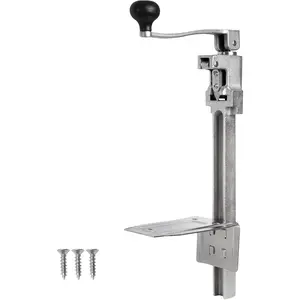 Commercial Can Opener Heavy Duty for 11100, 19"/48cm Heavy Duty Table Manual Industrial Can Opener for Cans Up to 13"Tall, Commercial Can Openers with Plated Steel Base Stainless Steel