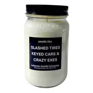 Funny Crazy Exes Candle