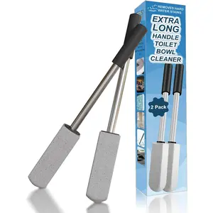 2 Pack Pumice Stone for Toilet Cleaning,16.14In Extra Long Handle Toilet Pumice Stone Toilet Bowl Cleaner Brush Toilet  for Toilets Bathtubs Grills Sinks
