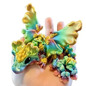 Articulated Baby Snapdragon Dragons | 3D printed plastic articulated snapdragon dragon fidget toy for fun and stress relief - Decor Multicolor Gift