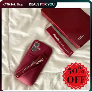 "(Super Sale 50%) Rhode Soft Silicone Case – Lip Gloss Holder for iPhone 11–17 Pro Max Plus WITH LIPSTICK
