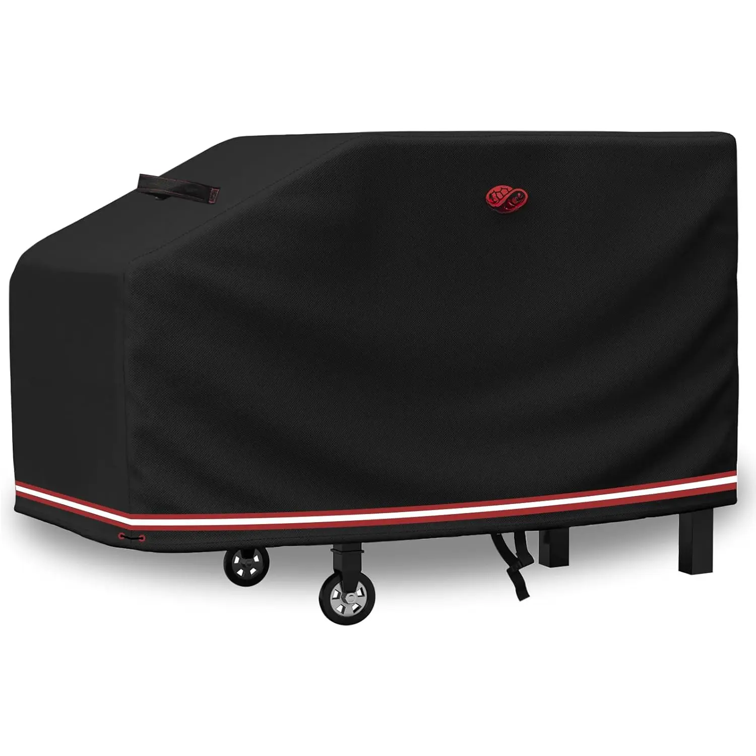 Grill Griddle Cover, Heavy Duty Flat Top Gas  Grill Cover for 28" Blackstone Cooking Station, Medium, Black, 46" Wx24 Dx26 H