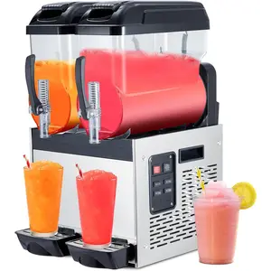 Commercial Margarita Machine, 24L/6.4 Gal Frozen Margarita Machine Smoothie, Self-Cleaning, 700W Stainless Steel Slushy Machine for Snow Melts, Cocktails, Homes, Coffee Shops, Restaurants