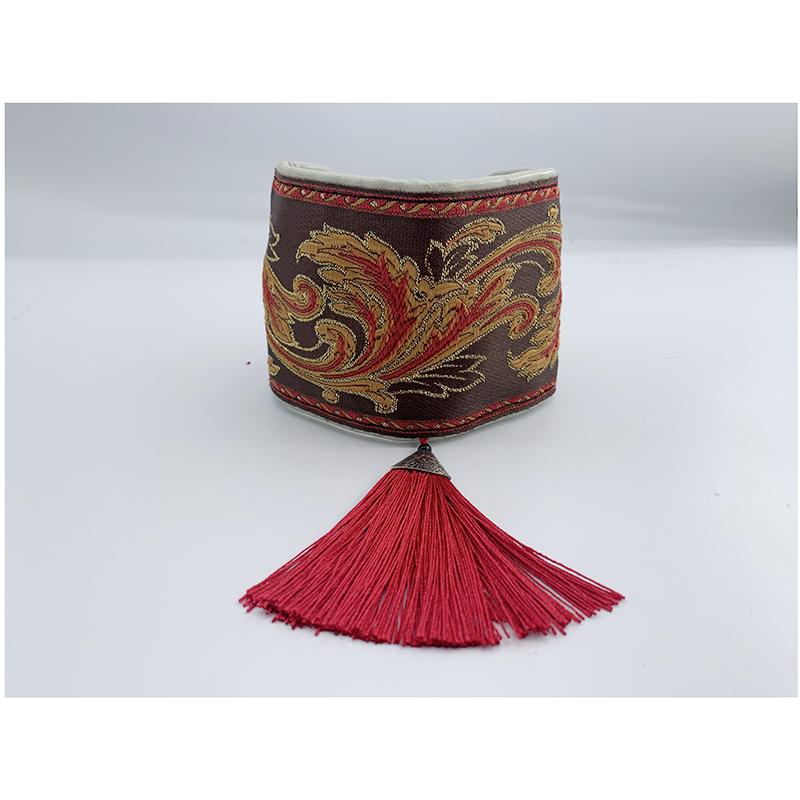 Ethnic Style Leather Dog Collar Small and Medium-Sized Dog Collar Greyhound  Whippet collar (non-adjustable)