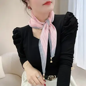 [Soft Wind Small Scarves] Fashionable Patterned Scarves |   Women's Neck Scarves, Versatile Decorations for Spring, Autumn, Winter, Summer