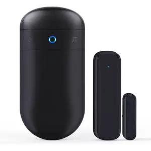 Door Chime, Door Sensor Chime with Adjustable Volume, Easy Installation, 400ft Range, 52 Chimes, M508+D7 Door Open Chime for Business/ When Entering, Black