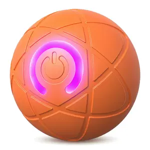 Mini rechargeable interactive ball: 5.3cm compact body, release random movement mode, keep pets active all day long (blue) (orange)