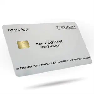 Patrick Bateman Business Card Credit Card Skin 3-Pack – Iconic Movie Prop Design – Durable Vinyl Card Covers for Wallet – Fits All Credit/Debit Cards