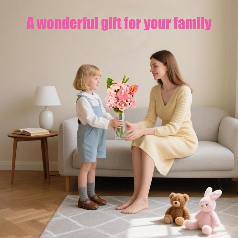 400 count Pipe Cleaners Craft Set, 4 Assorted  Pipe Cleaners Bulk, Chenille Stems for DIY Flower Making Kit with Floral Stems, Gardening Tape, Stamen, Ribbon for DIY Bouquet  ()