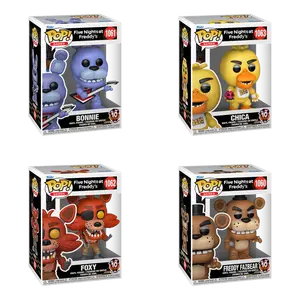 Funko Pop! Five Nights at Freddys 10th Anniversary Bundle (Freddy, Chica, Bonnie & Foxy)  collectible vinyl figures