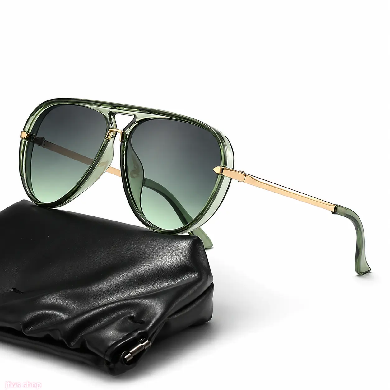 2026 New Oversized Retro Wayfarer Sunglasses with Fluorescent Green Frame Unisex UV Protection Fashion Street Style for Summer US Design homeessentials