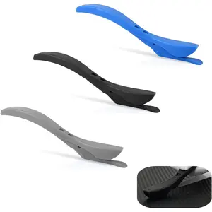 3 PCS Professional Safety Sliding Wrapping Paper Cutter Tool with Handle for Scrapbooking Christmas Wrap Vinyl Roll Paper Black Blue Grey