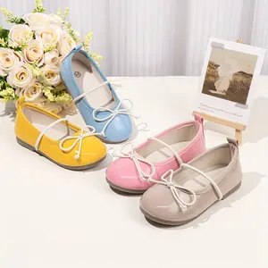 Baby Girls' Mary Shoes In Pastel |   Soft-Sole Comfort & Easy On/Off Flats, All-Season Princess First Walkers, Upper & Tpr Sole