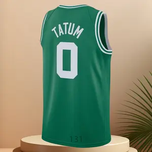 Jayson Tatum Men's Classic-Design Sleeveless stitched Basketball Jerseys green shirt 2025