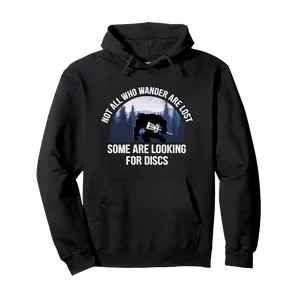 Not All Who Wander Are Lost - Bigfoot Sasquatch Disc Golf Pullover Hoodie - Nestorporas Shop Vb0b75wvzjz