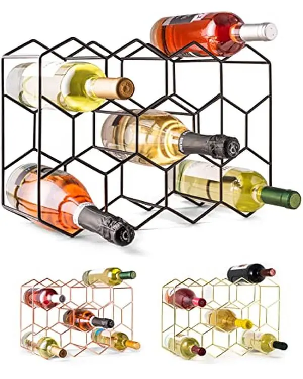 Gusto Nostro Countertop Wine Rack - Black