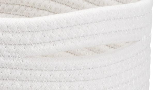 Lifewit 6 Pack Woven Baskets - Cotton Rope Baskets for Storage, White, Ideal for Organizing, Round Storage Box Caddy for Closet