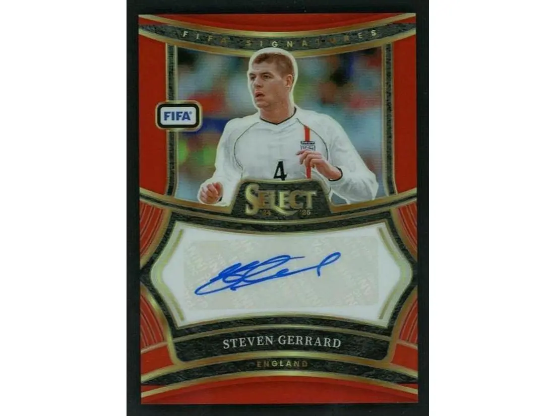2024 Panini Select Steven Gerrard Red Auto