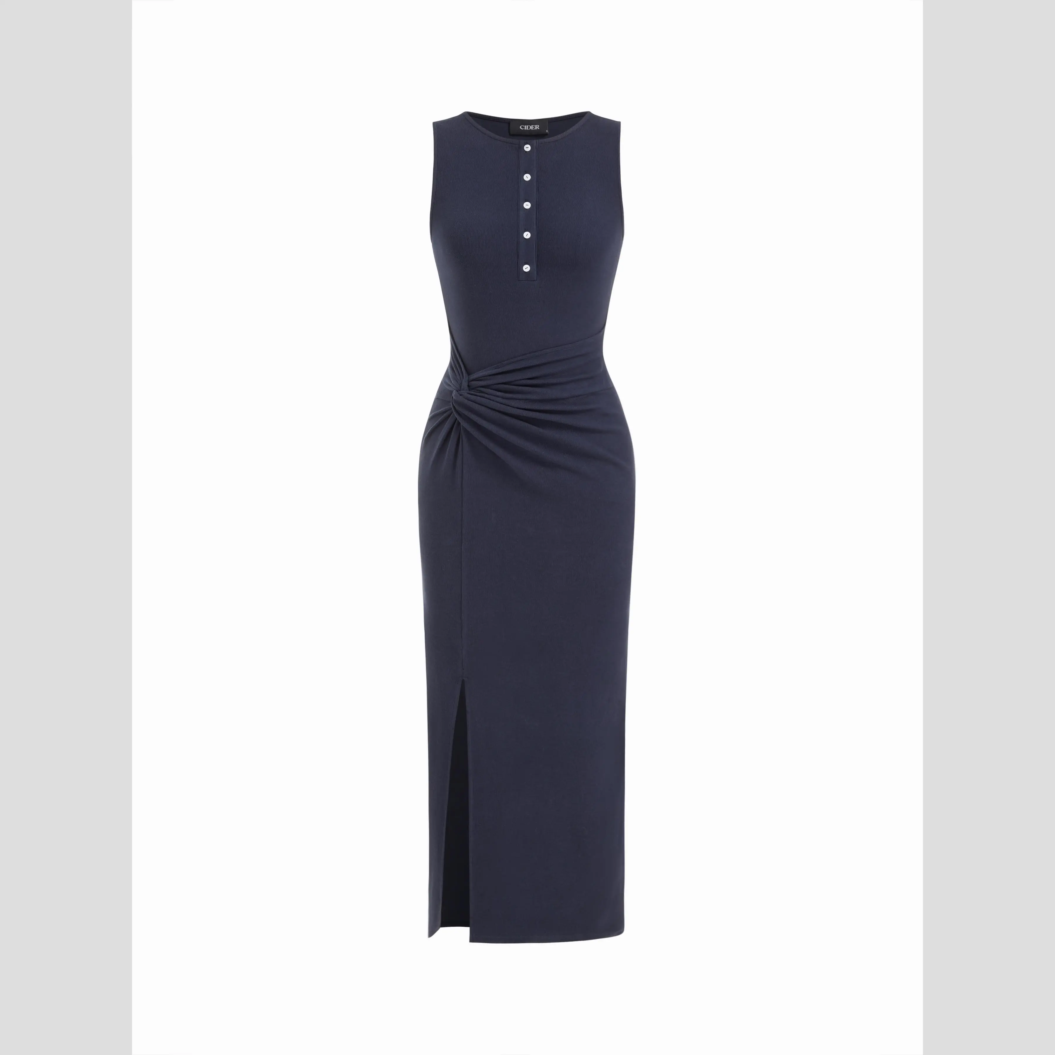 knee length dresses for ladies DEVIN BITTER CHOC RACER KNIT DRESS – DISSH