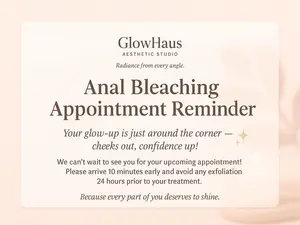 Anal Bleaching Appointment Prank Postcard - Sent Anonymously To Your Victim