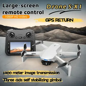 LSRC 2025 Winter Bestseller S-X1 3-Axis Gimbal Drone 1080P 50fps HD Aerial Photography Wind-Resistant GPS Return to Home Ultra-Light 249g Ideal for Beginners