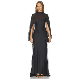 Significant Other Devlyn Long Sleeve Gown in Black