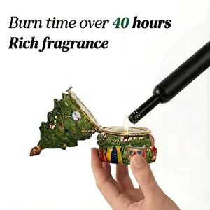 Funny Mom Gift 2026! Christmas Tree Scented Candle ️ Transforms into Ceramic Jewelry Box After Burn | Stress Relief Self-Care Gift | Secret Santa Stocking Stuffer | Cozy Holiday Vibes Home Fragrances Home Decor Supplies candles