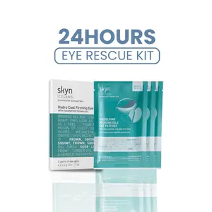 Skyn ICELAND – Eye Rescue Kit (Cooling + Microneedle Eye Patches) 4 pairs Hydro Cool Firming Under Eye Patches & 3 pair of Dissolving Microneedle Eye Patches.