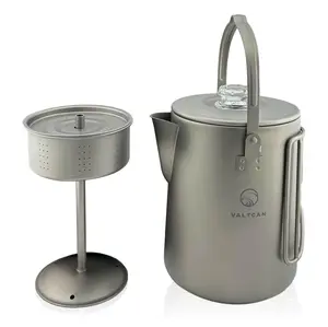 Titanium Coffee Percolator Taste Coffee, Not Metal · 1.5L · 6 Cups · 395g Ultralight