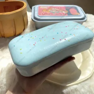 Butter Ice Cream Sticky Box Cake Squishy Toy Slow Rising Fidget Squeeze Toy Anti-Stress Hand Relax Gift
