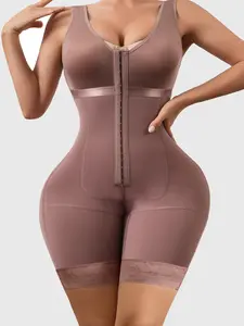 LUXSEREN Women's Body Shaper with Hook Adjustment Full Body Shaper for Abdomen Shaping & Breast Lifting Create Charming Body Curves Scoop Neck Design Adjustable Fabric Shapewear Basic Minimalist