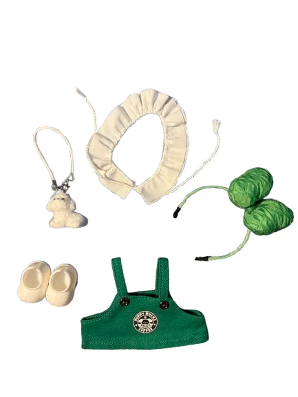 Handmade Clothes Doll Accessories, Lafu Outfit Suit  Suitable for 6.7 inch Doll  Dress-upReplacement(No Doll)