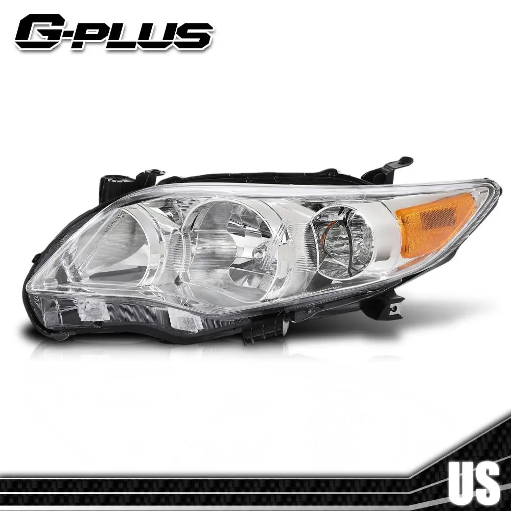 Fits 2011–2013 Toyota Corolla clear housing headlight (left driver side)