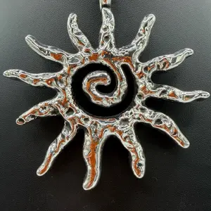 Sterling Silver 925 Sun Pendant