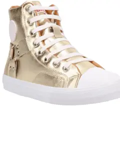Dingo Women's Knarly Metallic High Top Sneaker - Di2283-Gold