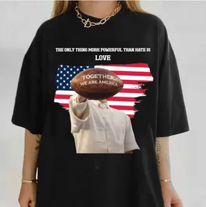 The Only Thing More Powerful Than Hate Is Love Tee Shirt, America Flag Together We Are America Vintage Shirt, Latin Pride Retro Sweatshirt