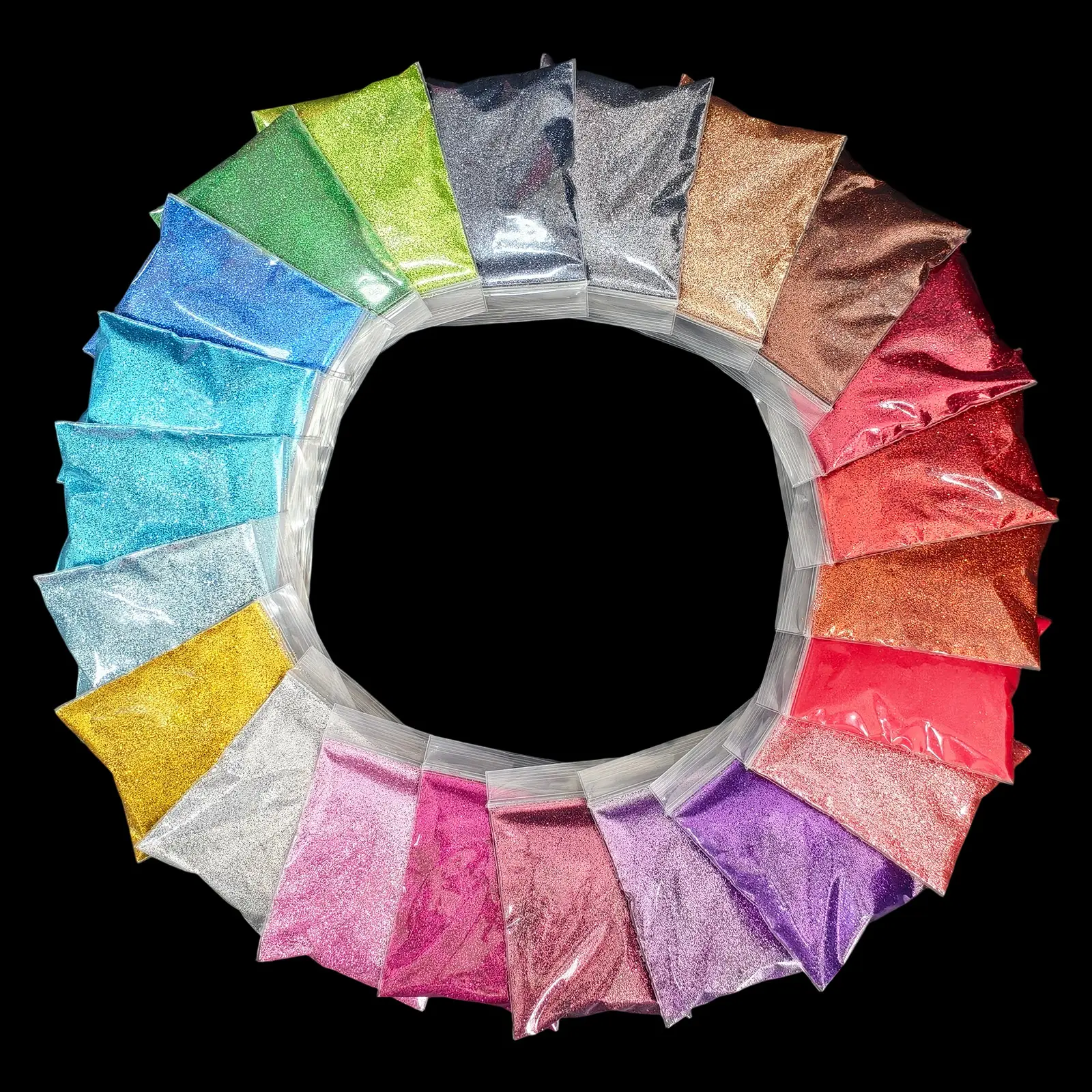 22-Piece Holographic Glitter Set - Resin casting, suitable for filling resin molds and DIY nail art decoration; an ideal choice for craft enthusiasts