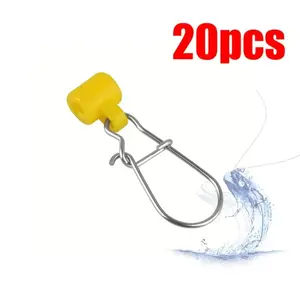 20pcs Fishing Clips Fat Enhanced Pin Hooks, Fishing Accessories, Fishing Tackle, Durable Fisherman Gear, Essential Angling Tools, Improved Grip
