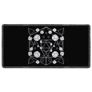 D20 Polyhedral Dice Set Extended Mousepad