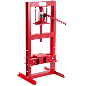 Garvee 6T Hydraulic Press, hydraulic press for shops, H-frame hydraulic press with 2 press plates, garage floor purchase press, adjustable worktable height, press