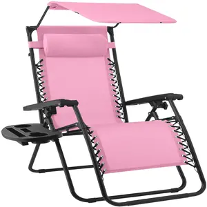Best Choice Products 30” Extra Wide Folding Zero Gravity Patio Lounge Chair w/Adjustable Canopy Shade Best Choice Products 30” Extra Wide Folding Zero Gravity Patio Lounge Chair w/Adjustable Canopy Shade