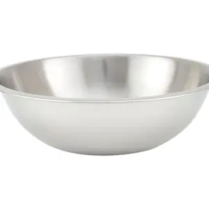 Winco Heavy-Duty Mixing Bowl, 4-Quart, Medium, Stainless Steel - Kitchenware Bakeware Utensils