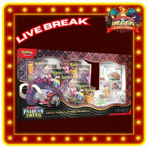 Pokemon TCG [ENG] Great Tusk & Iron Treads ex Premium collection - LIVE RIP ONLY