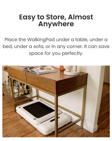 Walking Pad C2 Foldable Under Desk Treadmill For Home&Office, Lightweight, 12Month Warranty