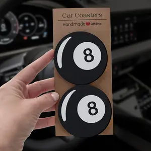 Elegant Car Coasters Set, Non-Slip Cup Holder Pads, Perfect Gifts for Holidays, Birthdays, Parties, Durable and Stylish Design, Car Accessories