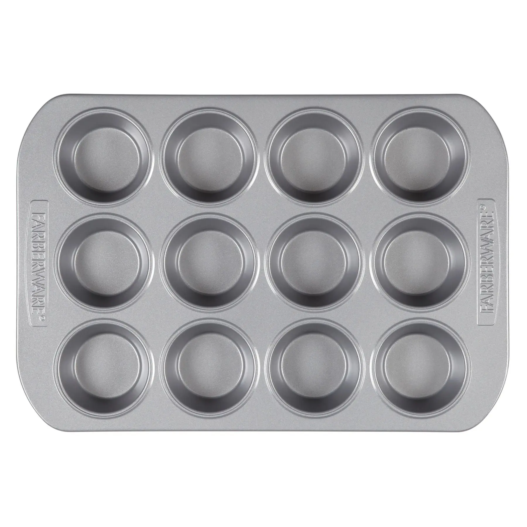 Farberware Classic Nonstick 12-Cup Muffin Pan for Delicious Chocolate Chip Cupcakes & Savory Mini Casseroles