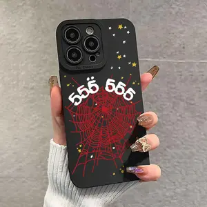 Spider Web Pattern Phone Case, Decorative Phone Protector Cover, Phone Accessories Compatible with iPhone 11 12 13 14 15 16 Pro Max