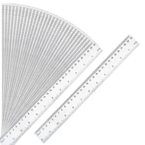 30 Packs Clear Plastic Ruler 12 Inch with Centimeter and Millimeter, Metric Rulers Bulk for  Classroom School Office
